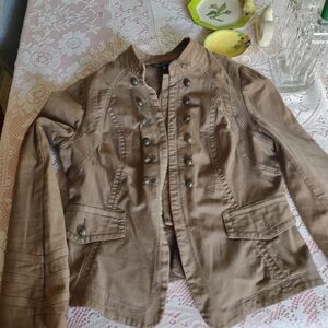 INC International Concepts Brown Utility Jacket